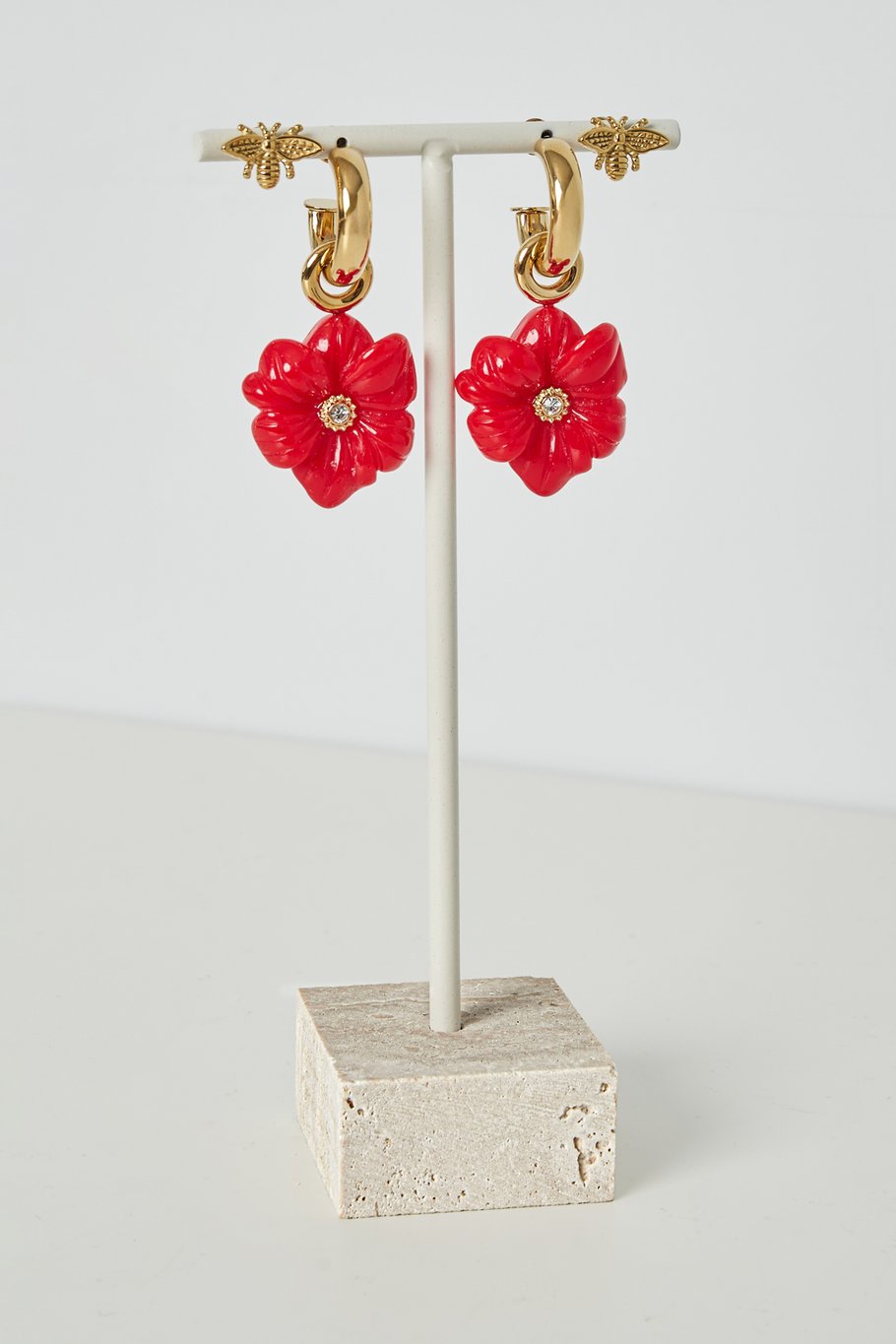 3 Stone Earring Displays - Off White Picture3