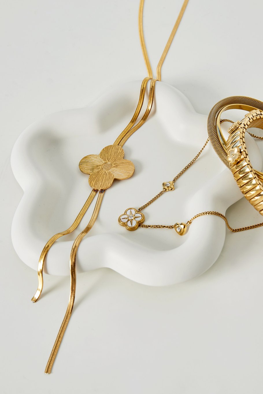 Flower star Jewelry display - White Picture2