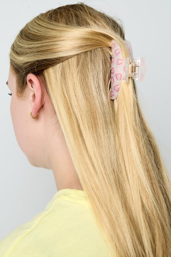 Pinza para el pelo con mini corazones