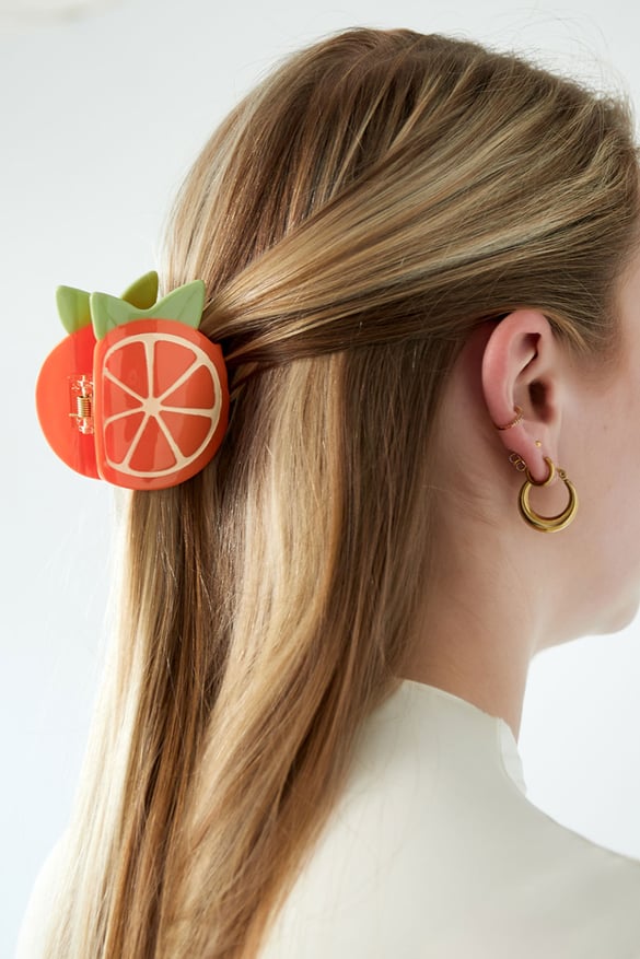 Artiglio per capelli arancione 2