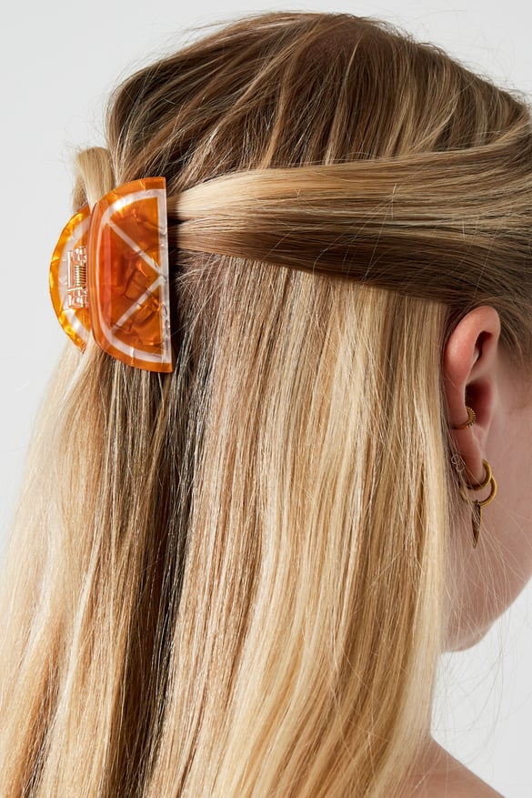 Orange Haarspange 2