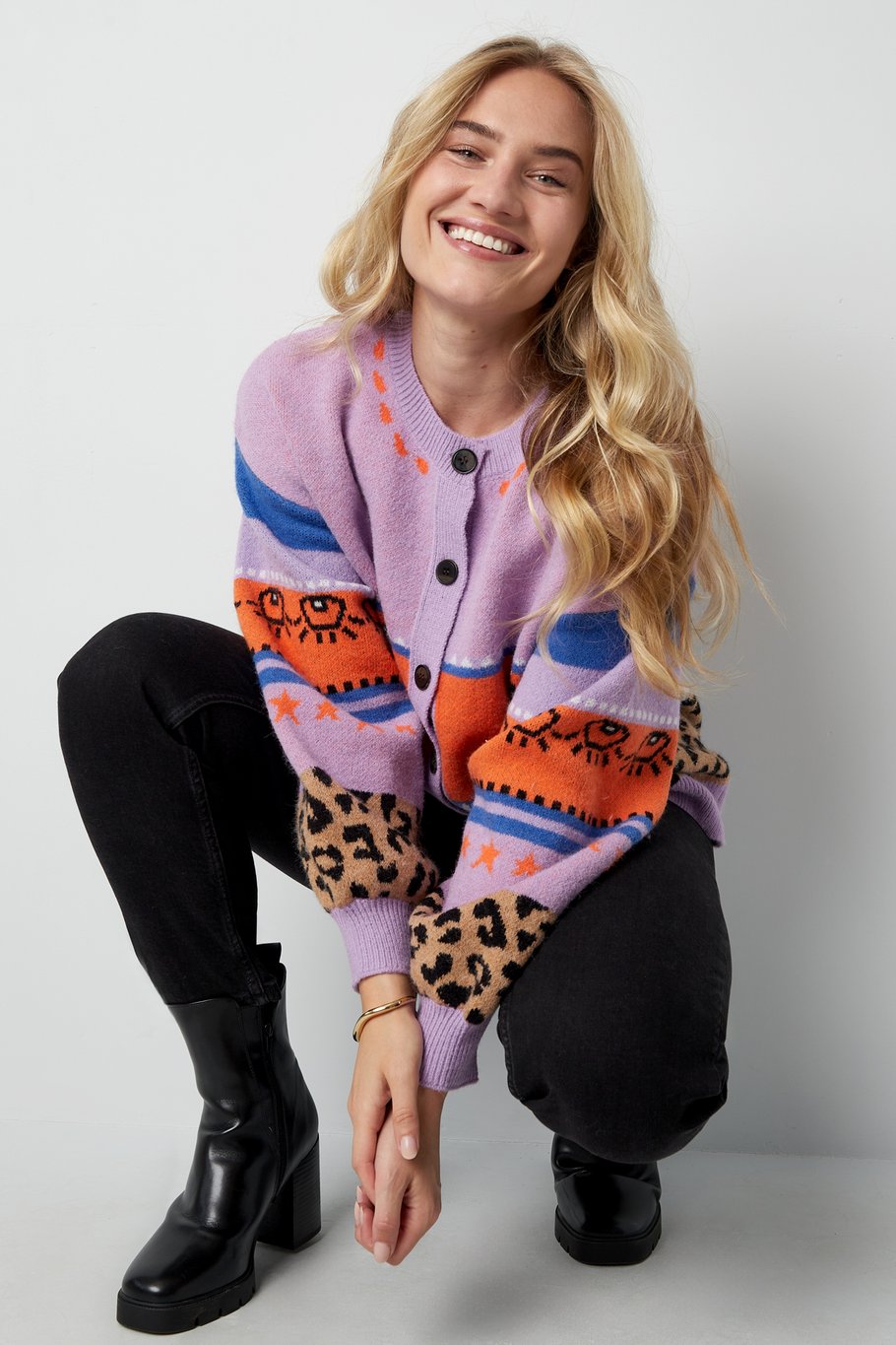 Cardigan Dreamy Days - blu rosa Immagine5