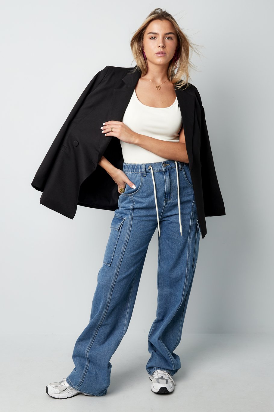 Denim-Cargojeans „Confidence“ - Blau Bild3