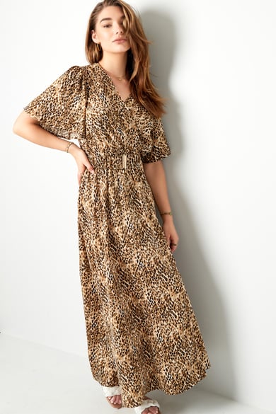 Robe longue imprimée - rouge S h5 Image6
