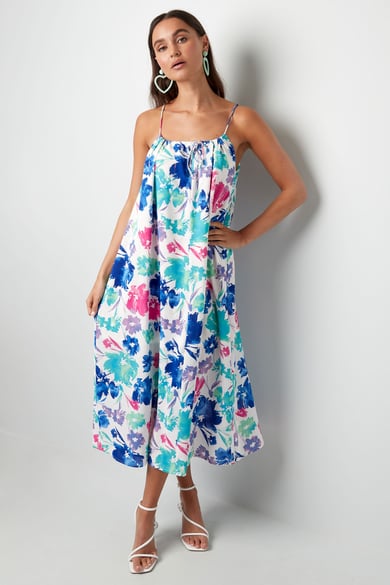 Vestido estampado floral - rosa/naranja h5 Imagen5