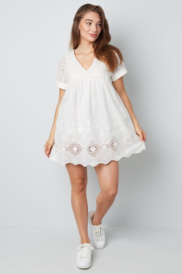 Vestido corto con espalda abierta - lila