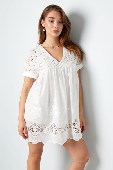 Short dress with open back - fuchsia h5 Picture6