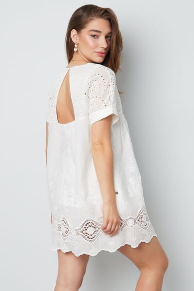 Short dress with open back - fuchsia h5 Picture10