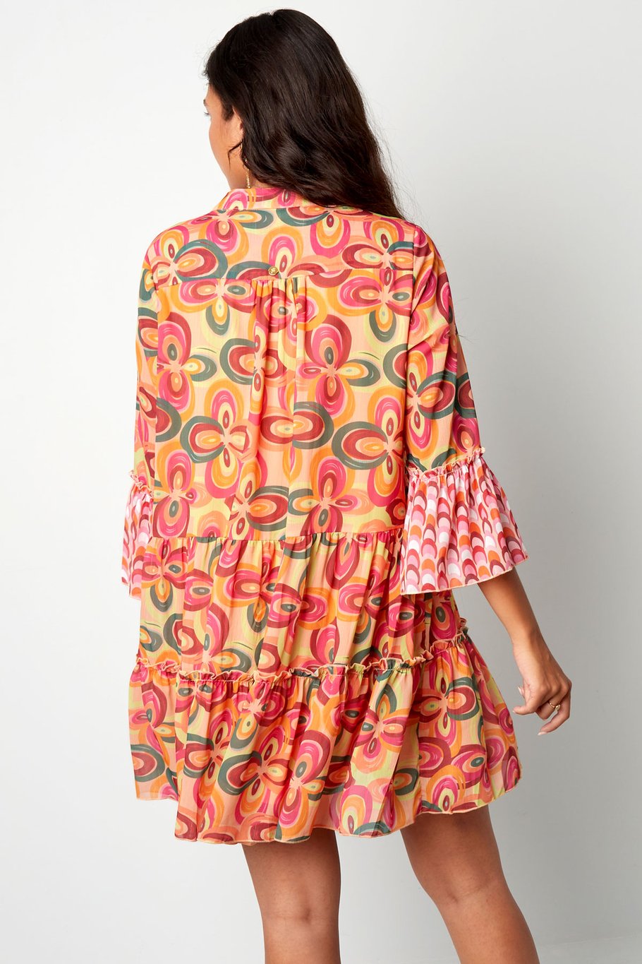 Sommerkleid mit Retro-Print – mehrfarbig h5Bild5