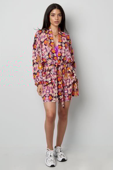 Kurzer Kimono mit buntem Druck – mehrfarbig h5 Bild9