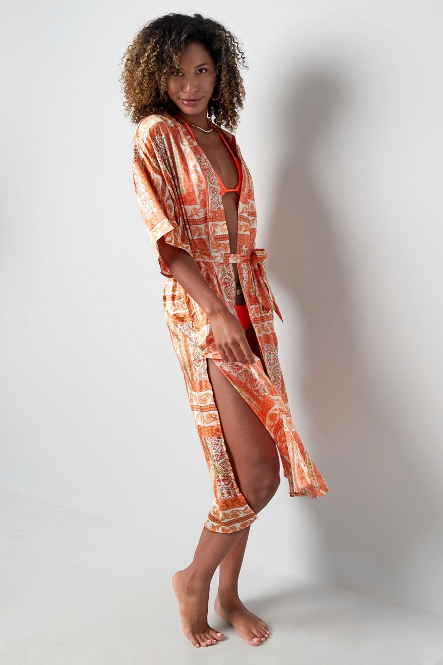 Kimono-Busty-Print – grün Bild5