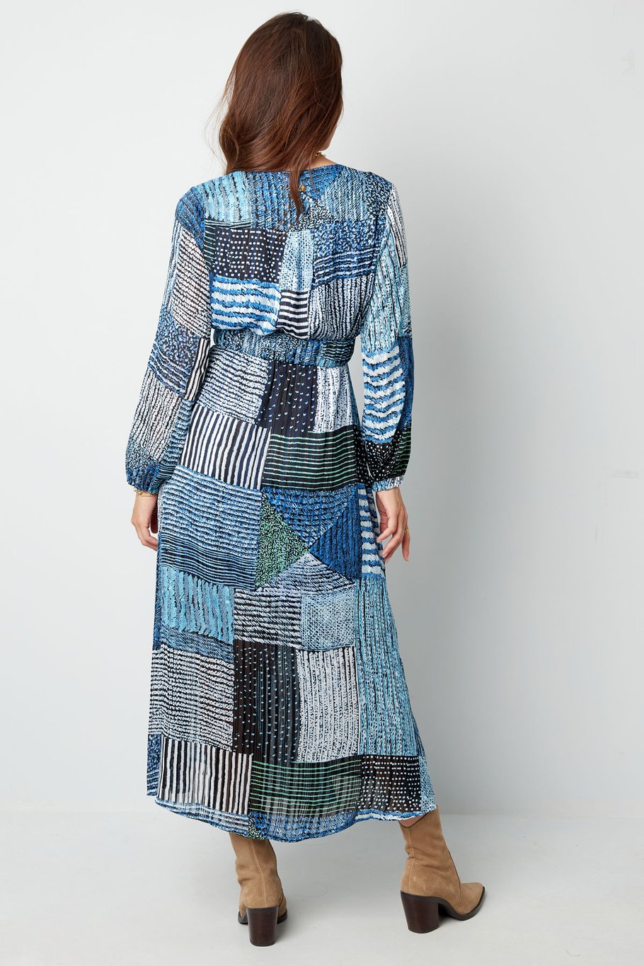 Maxi dress over the top print blue Picture4