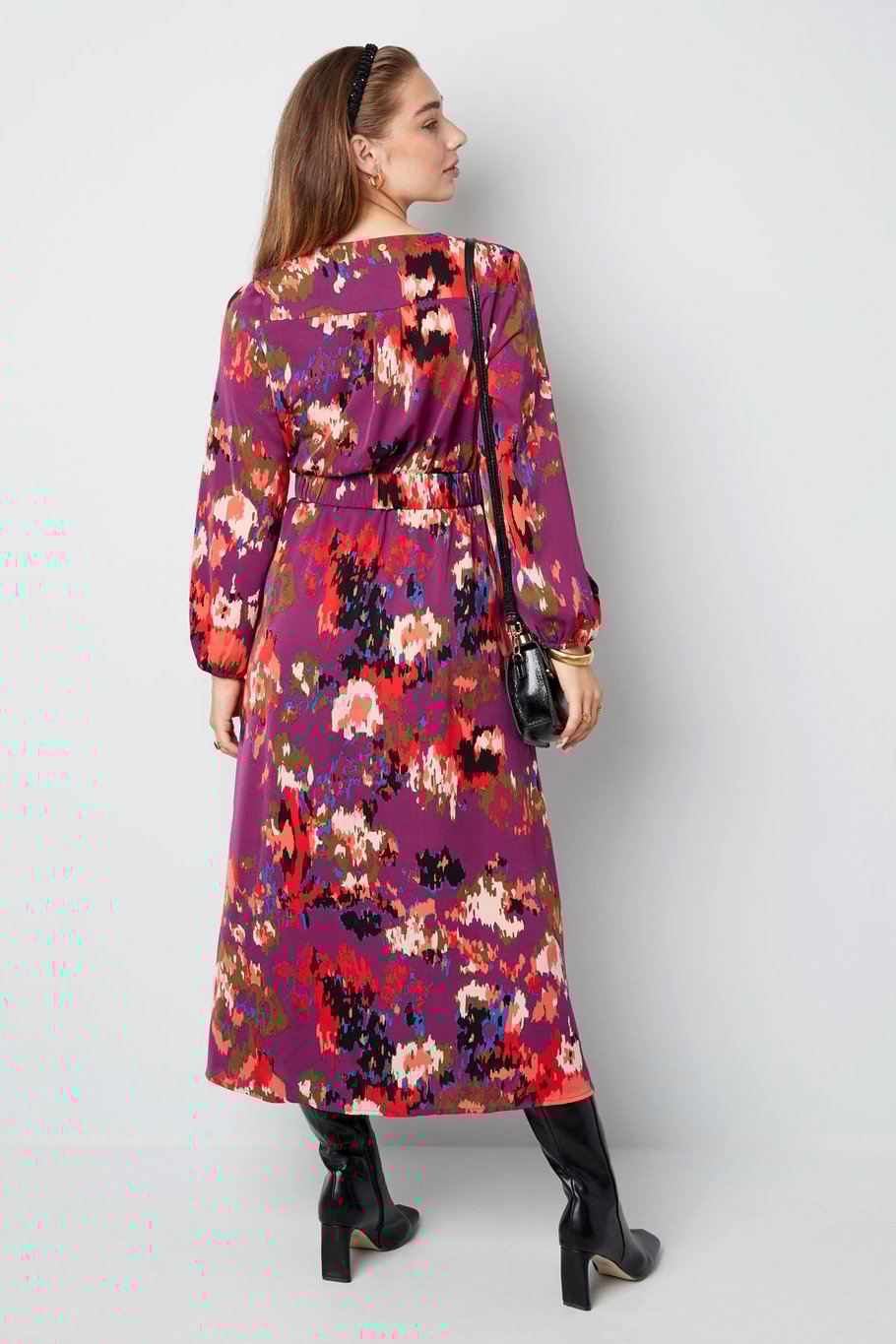 Maxi robe imprimé violet Image4