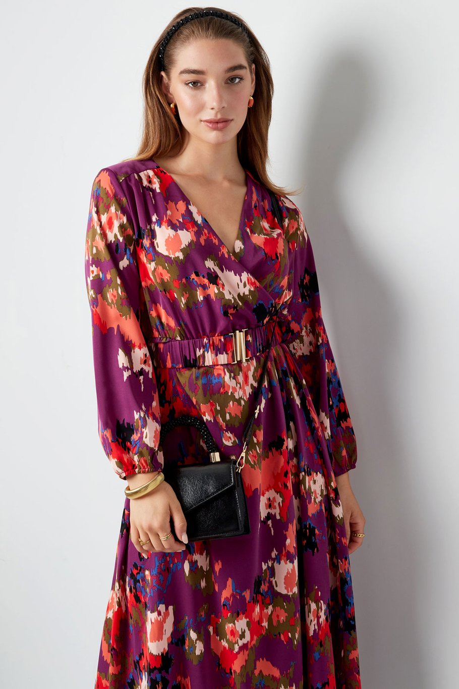 Maxi robe imprimé violet Image5
