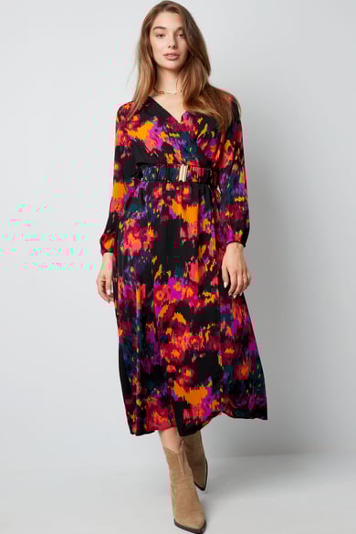 Maxi robe imprimé violet h5 Image6