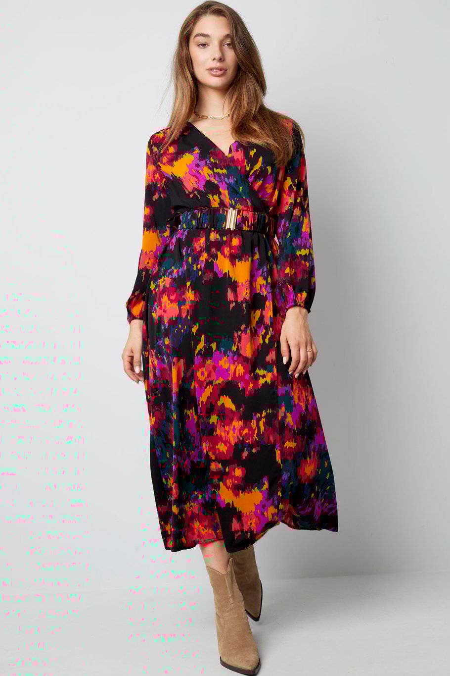 Maxi robe imprimé violet Image6