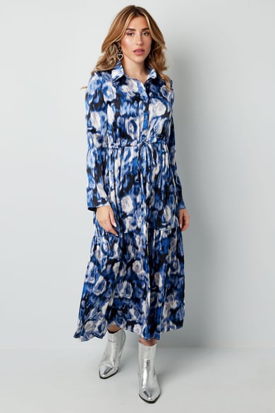 Maxikleid mit Blumendruck in Grün h5 Bild7
