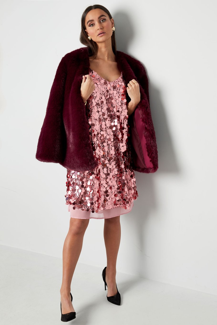 Funkelndes Traum-Glitzerkleid - Goldfarbe Bild9