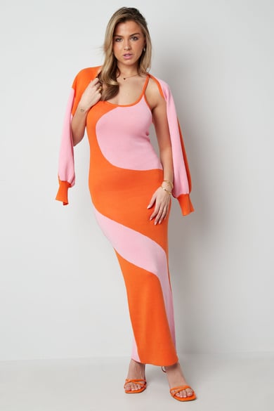 Kleid mit Bio-Print – grauschwarz h5 Bild6