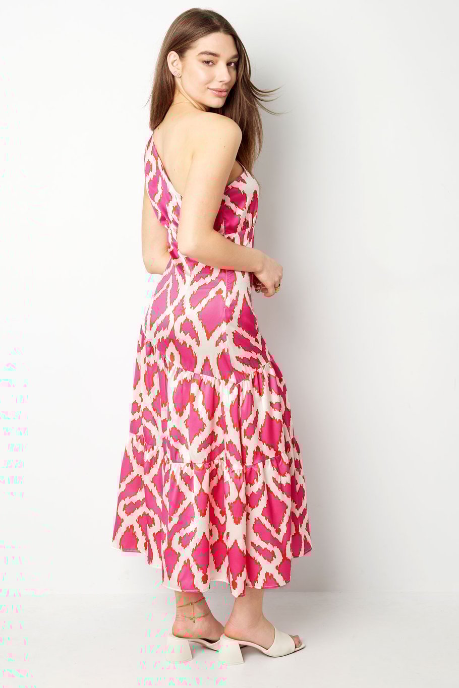 Vestido de un solo hombro tropical bliss - fucsia Imagen6