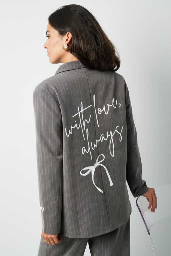 Blazer „With Love Always“ - Schwarz 2