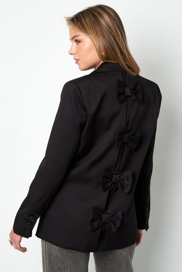 Blazer avec nœud - Noir