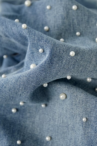 Denim jeans pearl adorement - blauw h5 Afbeelding4