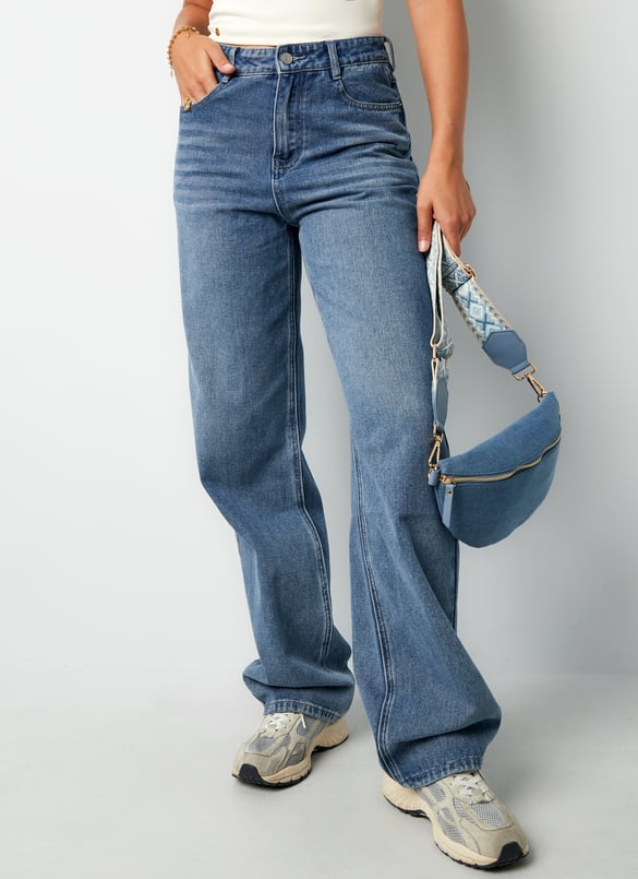 Jeans denim flare affair - blu
