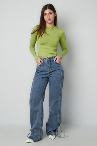 Jeans mit Bossy-Schleife - Blau h5 Bild7