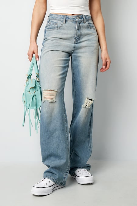 Jeans Wildblau - Hellblau