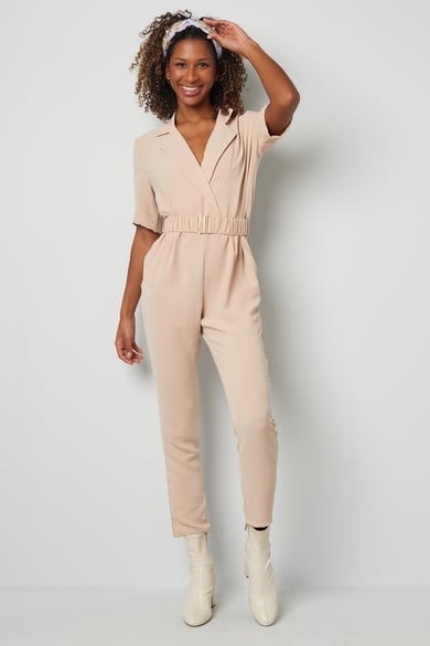 Combinaison Avec Ceinture Beige h5 Image5