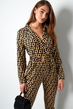 Jumpsuit retro print black h5 Picture7