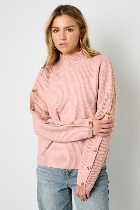 Pulls en tricot en fibre de polyester (polyester) Couleur unie Vêtements décontractés d&#39;automne/hiver