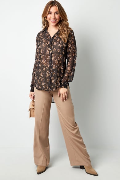 Bluse mit Blumendruck in Grün h5 Bild7