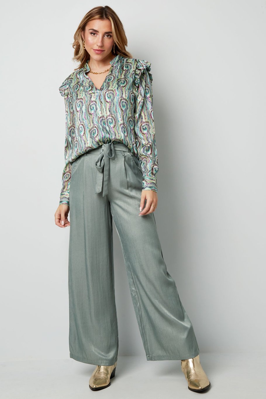 Bluse mit Paisleymuster in Rosa Bild3