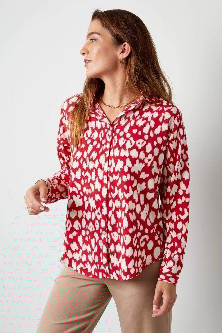 Blouse panther print red Picture7