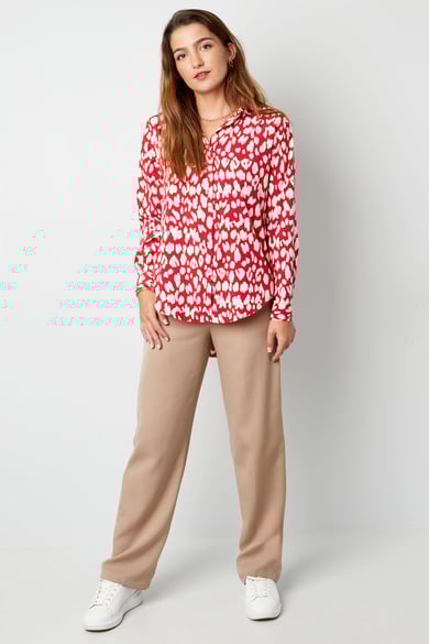 Blouse panther print red h5 Picture9