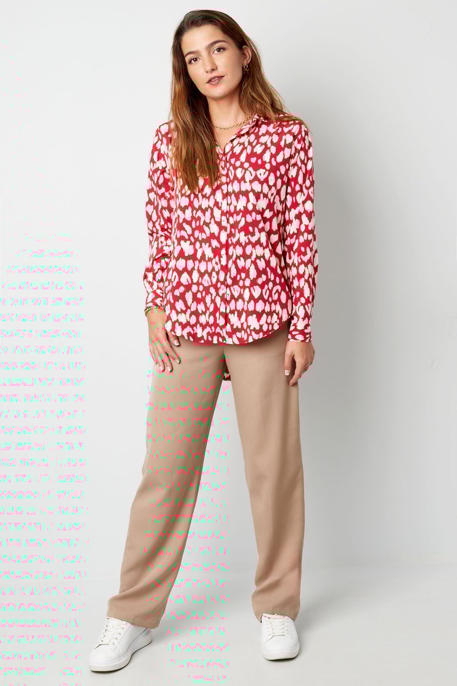 Blouse panther print red Picture9