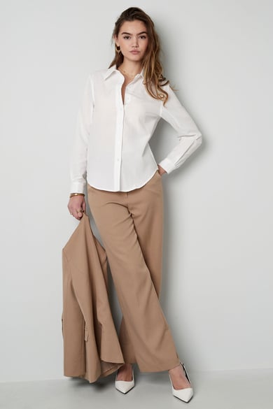 Einfache schlichte Bluse – weiß h5 Bild4