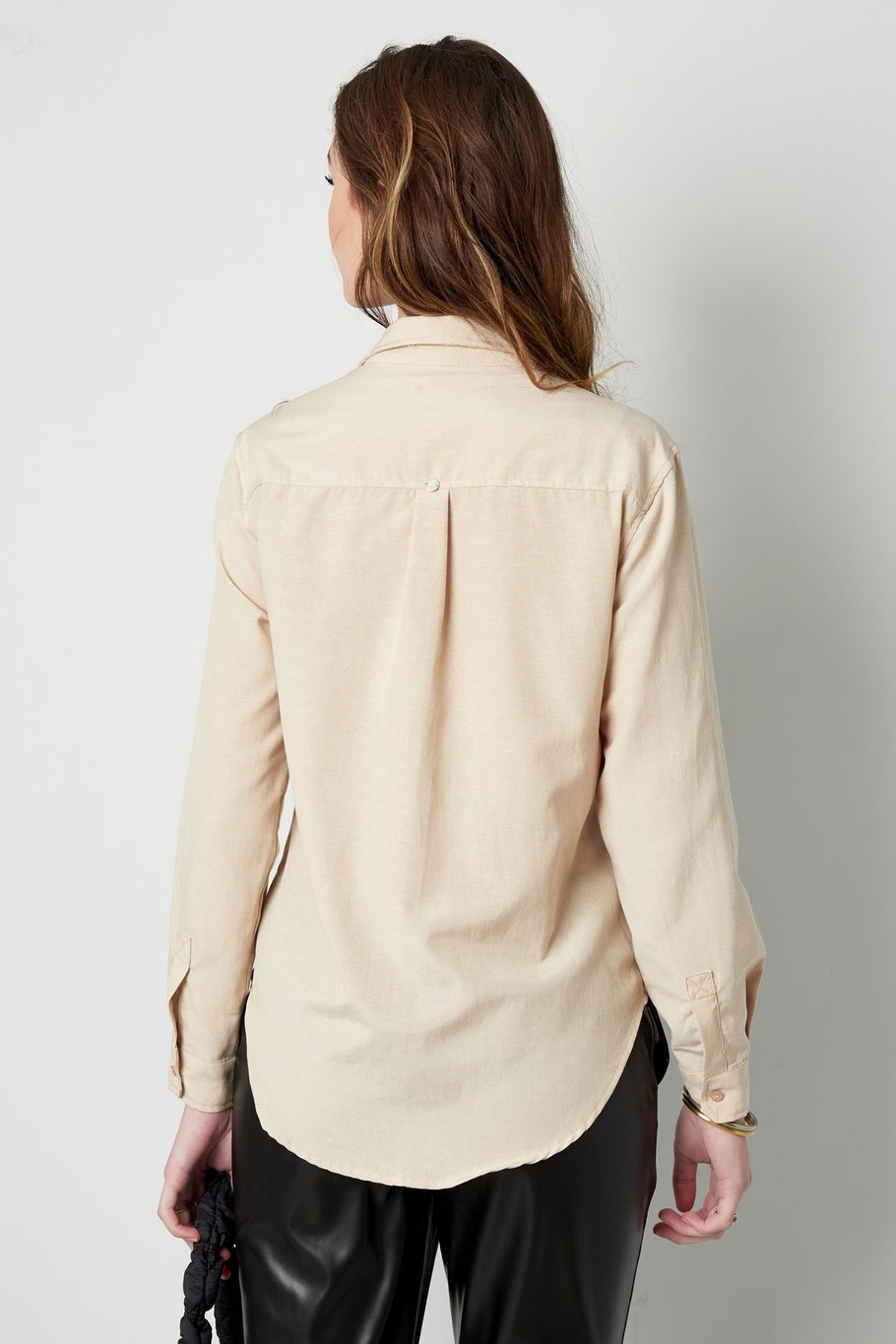 Einfache schlichte Bluse – weiß Bild11