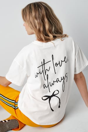 T-shirt with love always - white h5 Picture8