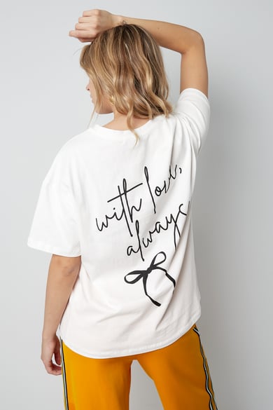 Camiseta con amor siempre - gris h5 Imagen3