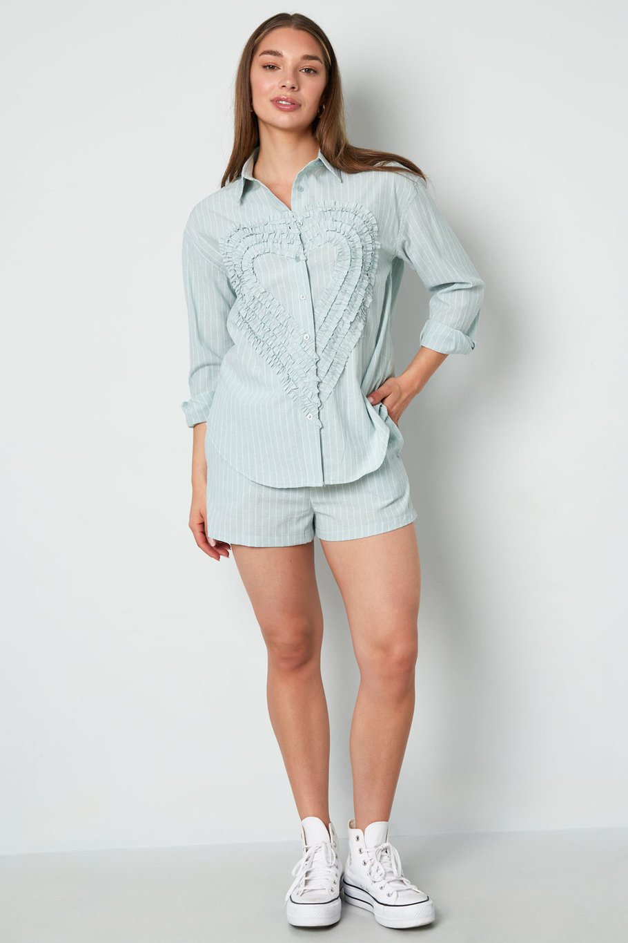 Bluse Herz - Grün Bild9