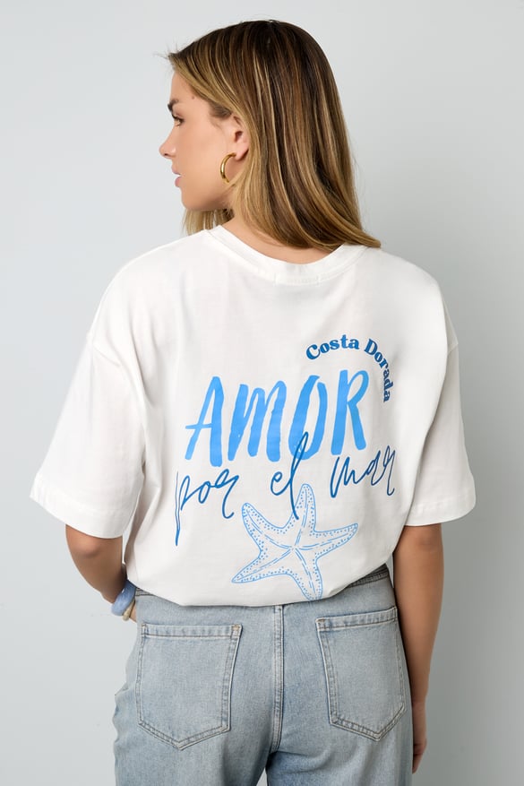Oversize-T-Shirt „Amor por el mar“ 2
