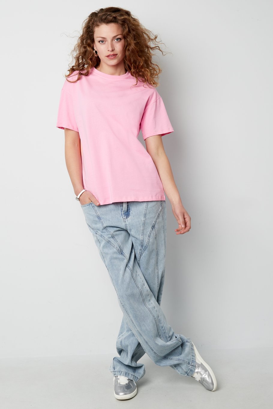 T-shirt girl dinner - Pink Picture3