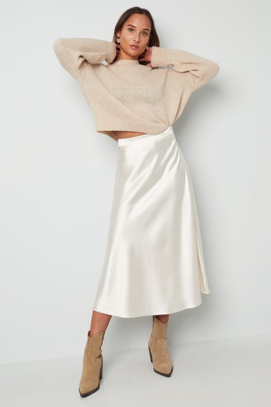 Falda midi - champagne  h5 Imagen5