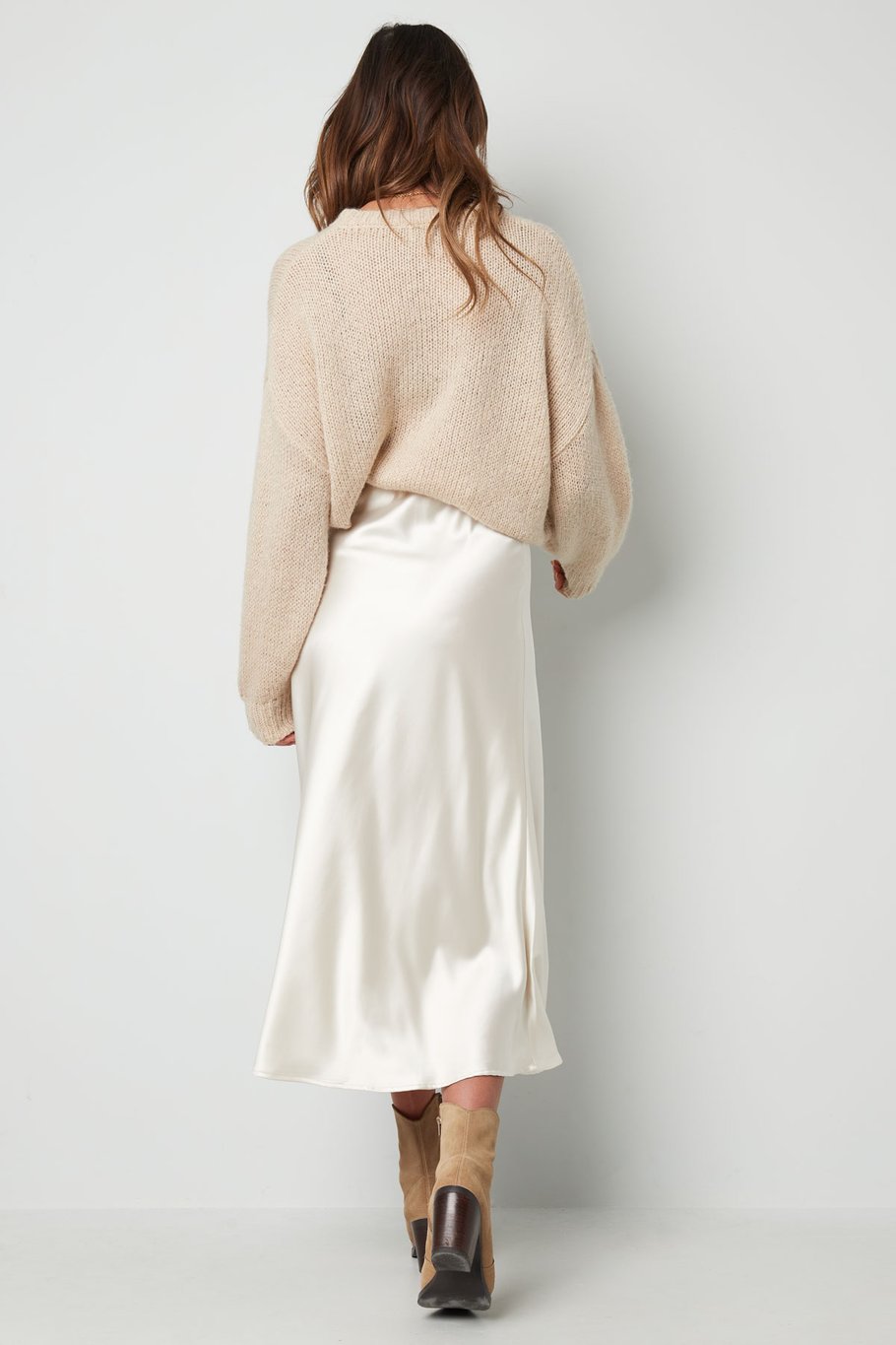 Falda midi - champagne  Imagen8