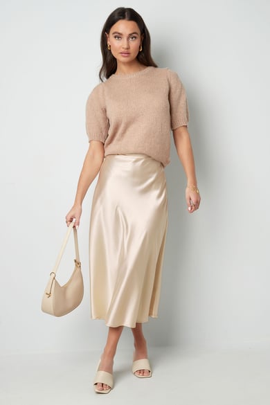 Falda midi - champagne  h5 Imagen7