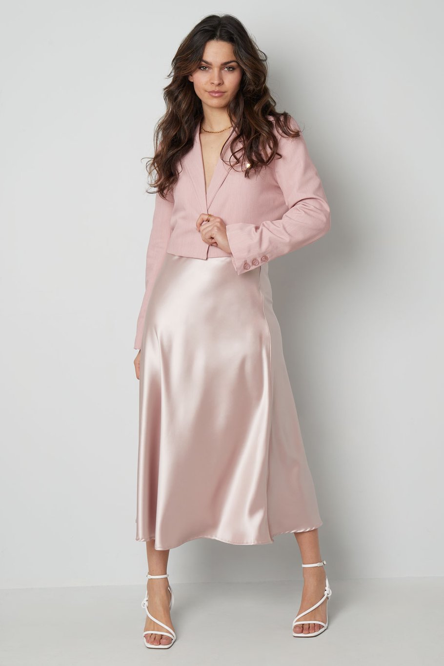 Falda midi - champagne  Imagen3