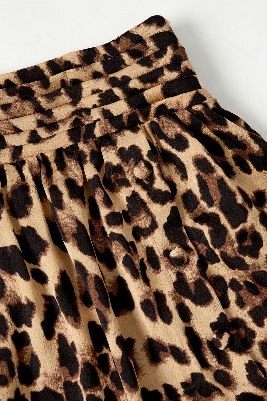 Long leopard print skirt - brown Picture4